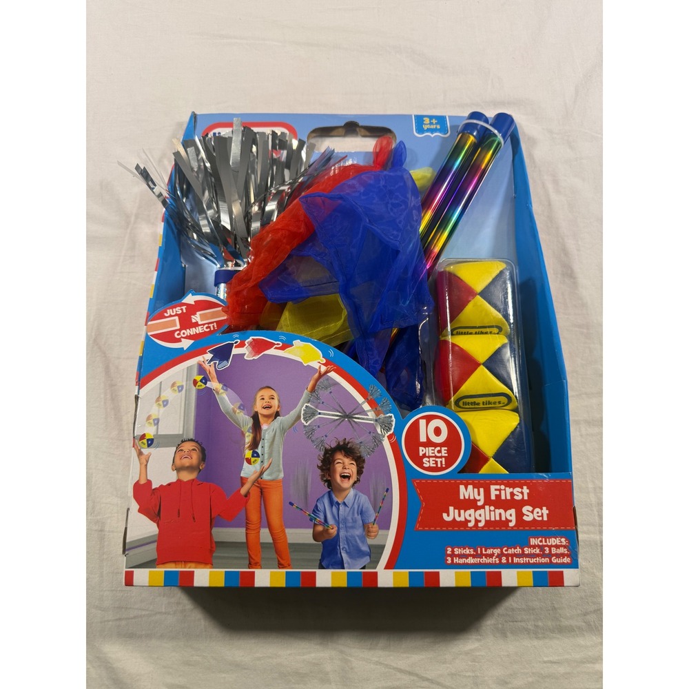 Little Tikes My First Juggling Set Kids Multicolor NEW 10 Piece Kit